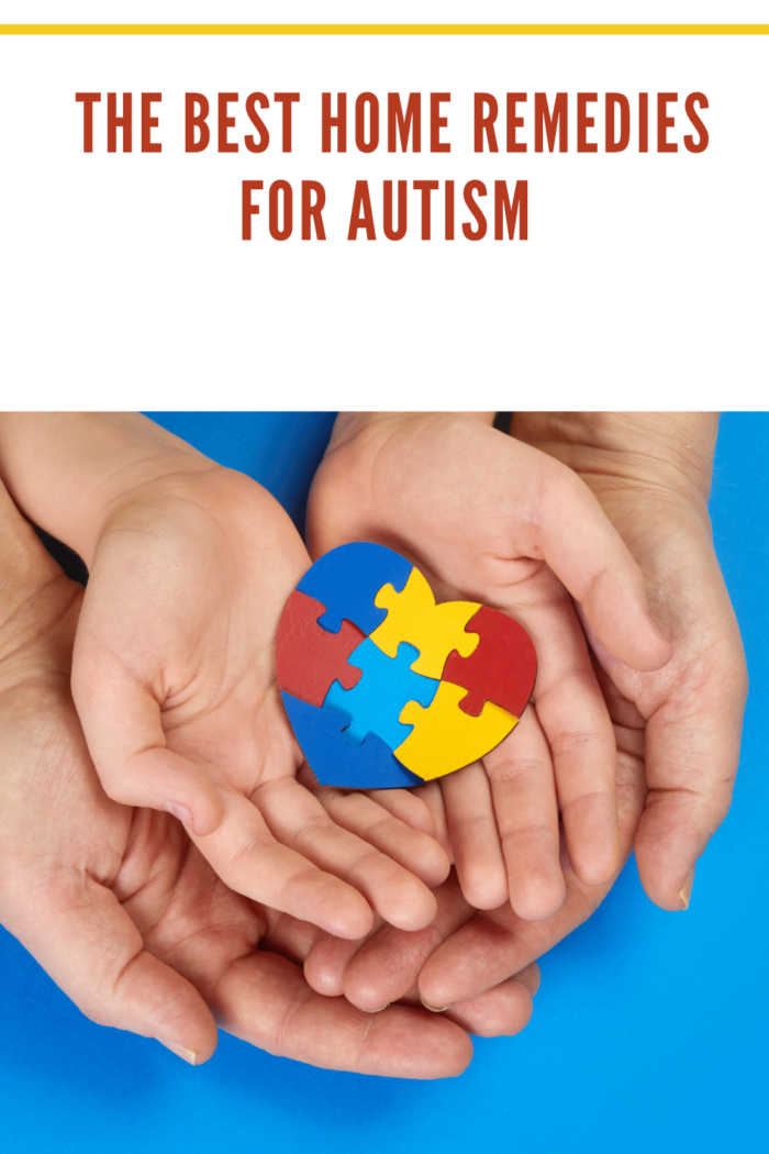 autism puzzle heart in hands