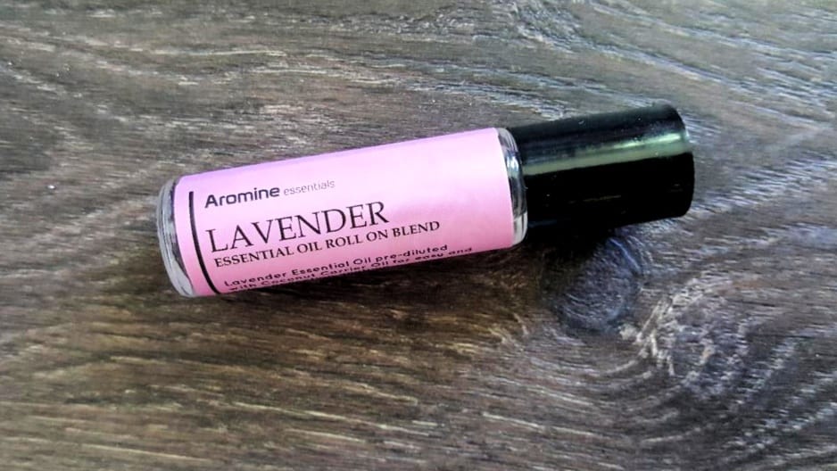 hellomd april box aromine lavender essential oil roll on