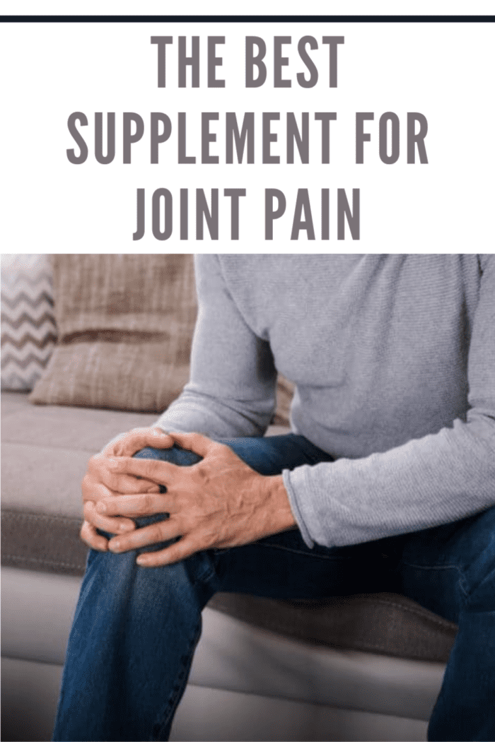 man with knee joint pain choosing easyflex joint supplement