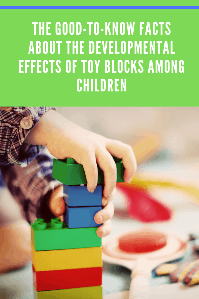 Block play shows a significant impact on the spatial ability of children. One study shows that children ages 4 to 7 years-old who engage in spatial play, such as playing with puzzles, building blocks, and board games have increased spatial ability.