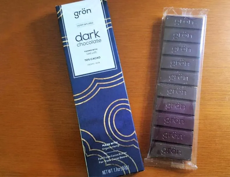 find your bliss with cbd gron dark chocolate cbd infused