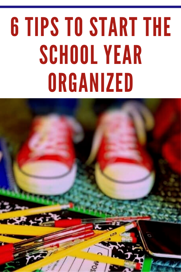 red shoes with scattered school supplies on floor
