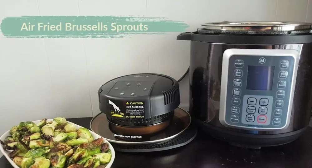 air fryer brussels sprouts with crisplid