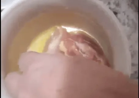 coat chicken in butter