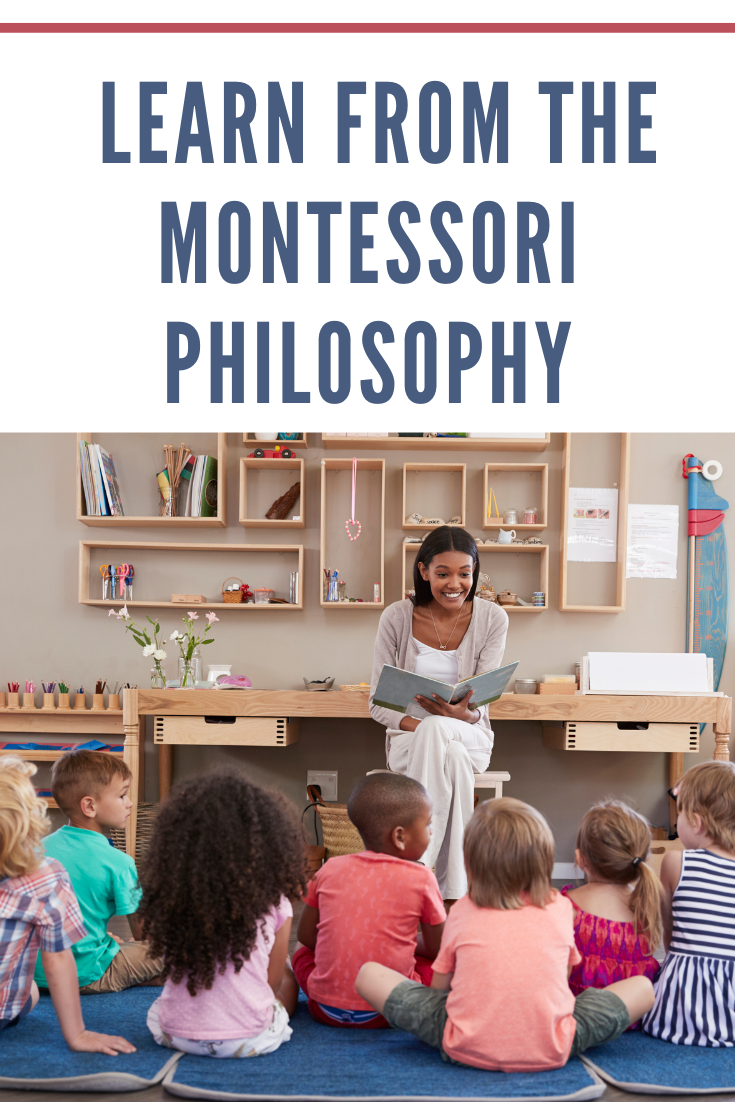 montessori teacher reading to class