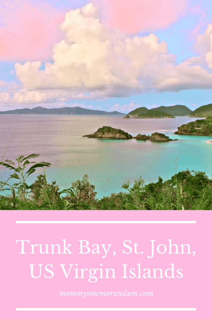 Trunk Bay resides at the northwest corner of the Virgin Islands National Park.