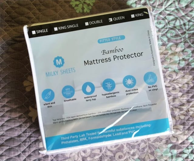 milky sheets bamboo mattress protector