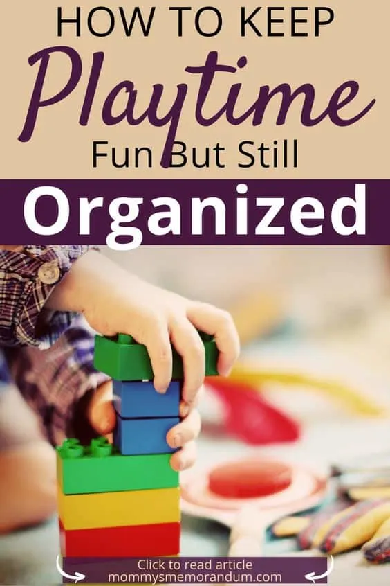 One way to keep playtime fun and to reduce messes is to buy toys that help children stay organized.