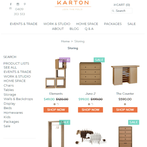 Karton offers innovative cardboard furniture