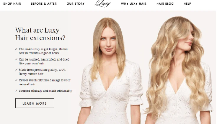 Luxy Hair offers stylish hair extensions