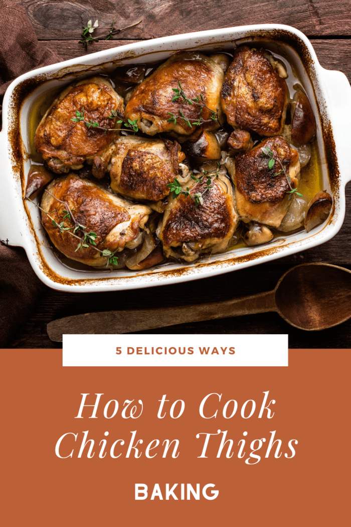 Baking chicken thighs results in a moist and flavorful meal that is easy to prepare.