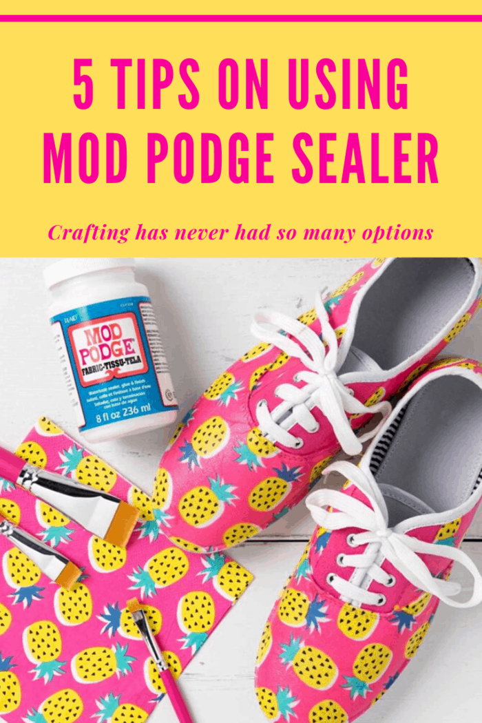 Here are five great tips for working with a Mod Podge sealer like an arts & crafts professional would.