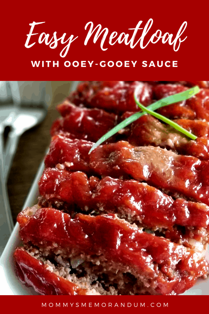 sliced meatloaf showcasing the ooey gooey sticky sauce