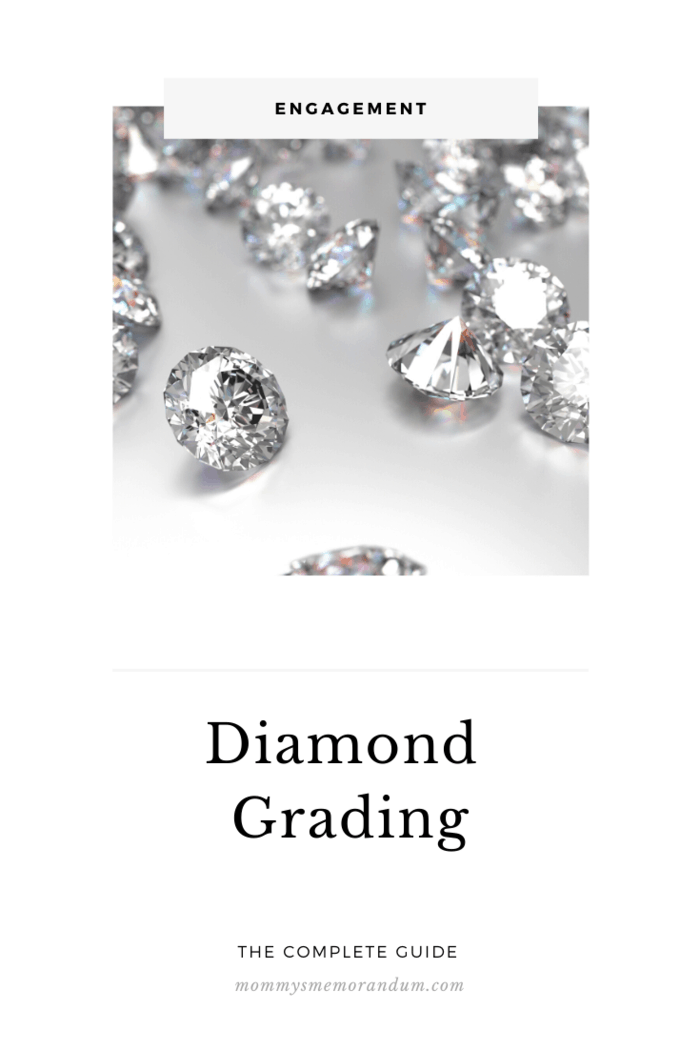 loose diamonds on white background