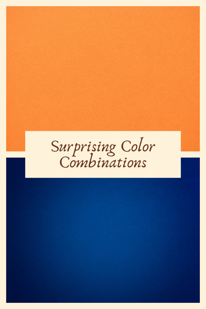 Anyone who looks at a color wheel will note that the contrasting colors of orange and blue pair well together.