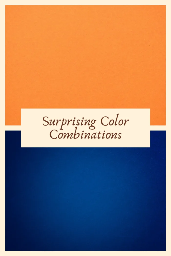 Anyone who looks at a color wheel will note that the contrasting colors of orange and blue pair well together.