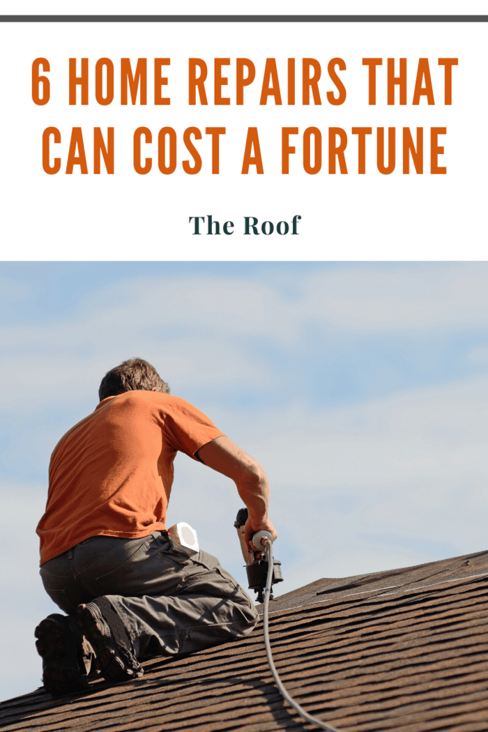 Small leaks or cracks are things you might be able to fix yourself for a reasonable cost if you’re willing and able. But if your whole roof needs replacing, it could cost you up to $20,000 or more.