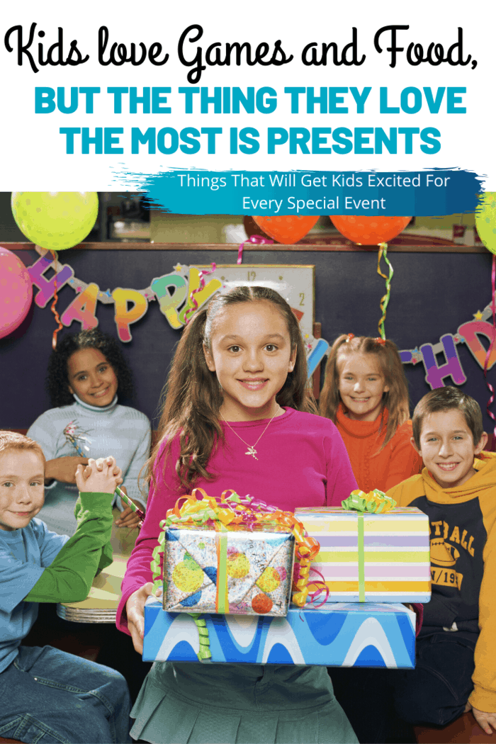 Kids love games and food, but the thing they love the most is presents.