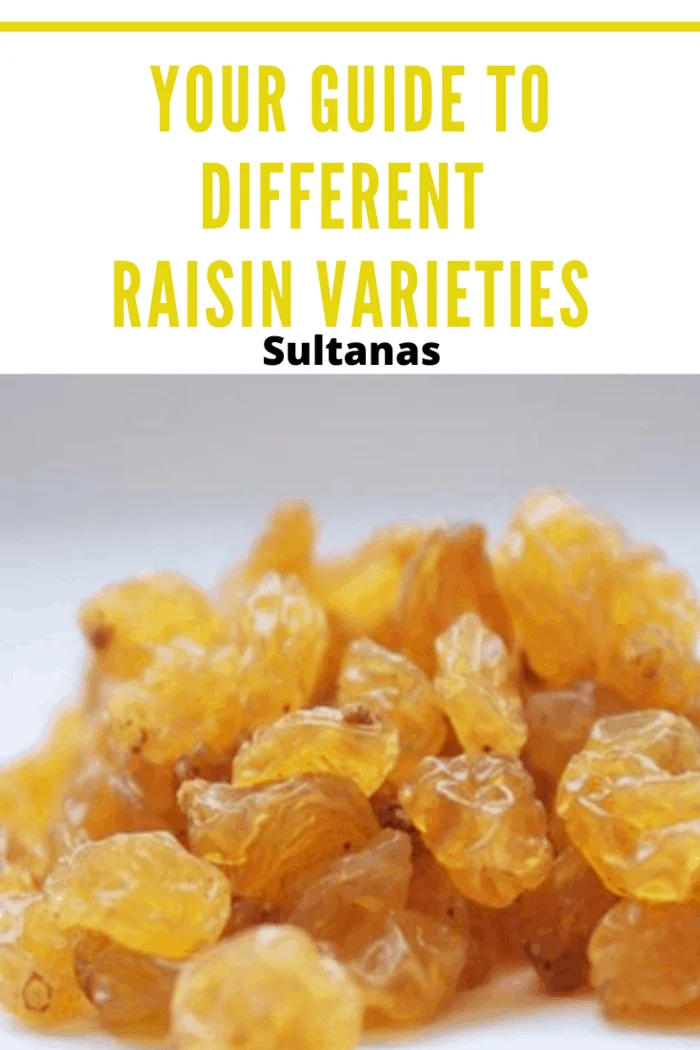 Close-up of Sultanas highlighting their vibrant golden color and texture.