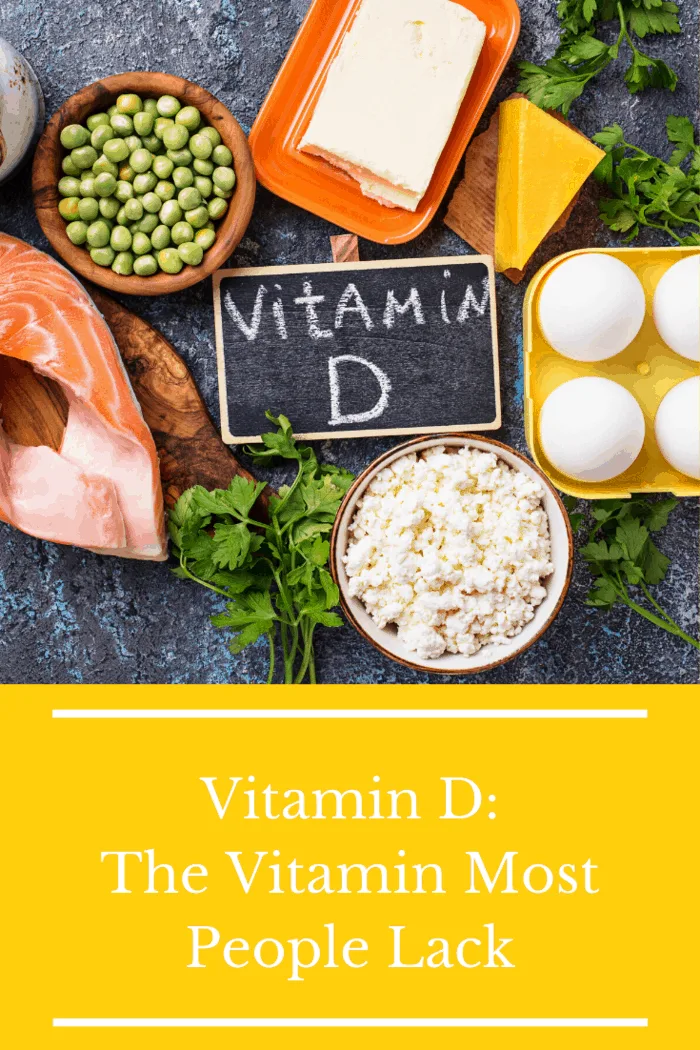 Vitamin D - This is the number one lacking vitamin in the majority of individuals. The deficiency of sunlight, especially during the long winter months, depletes a person's vitamin D reserve. In addition, most people don't get enough of this important supplement from their daily diet.