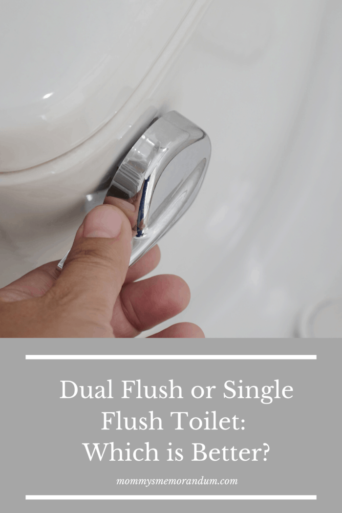single flush lever on toilet