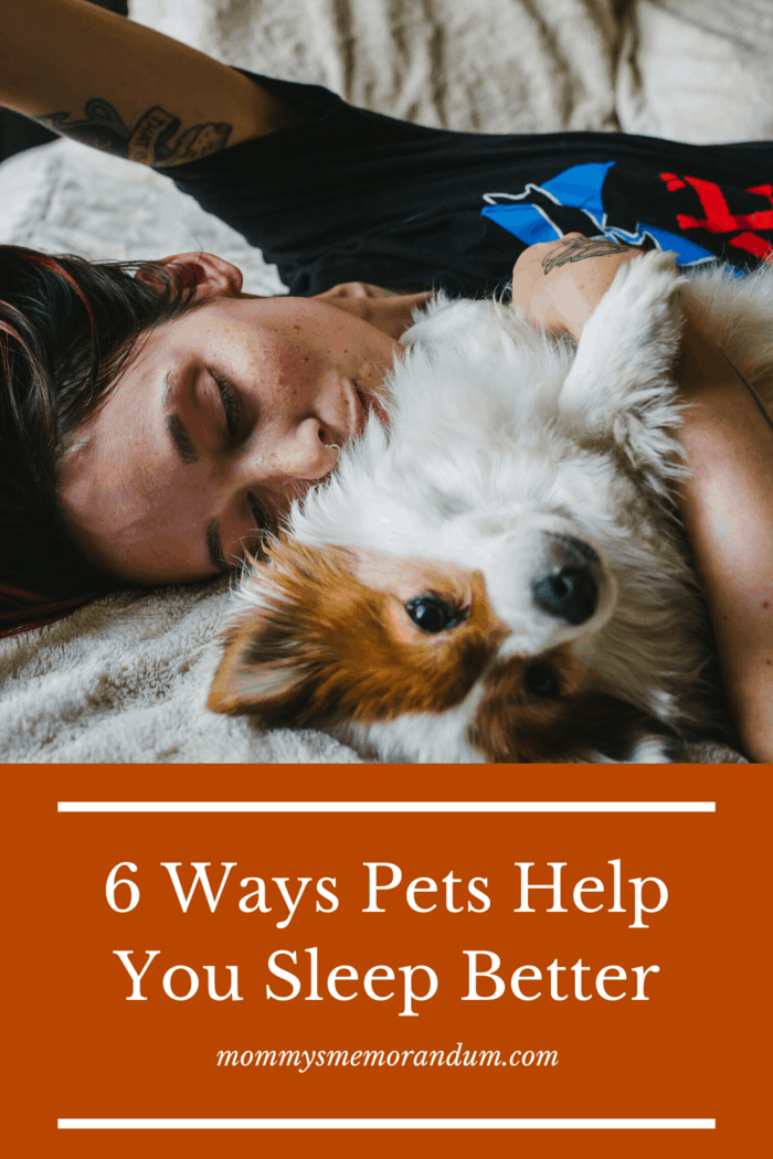 Research shows that people who let their pets sleep in their bedroom sleep better themselves. Here are 6 ways pets help you sleep better.