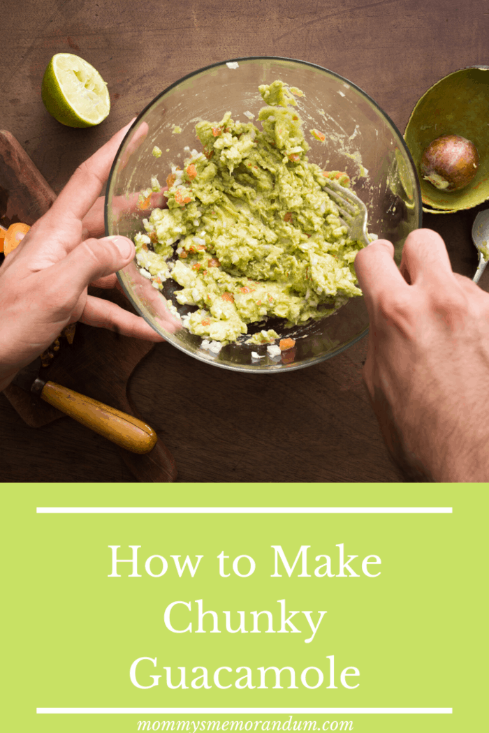 here is how to make the best chunky guacamole