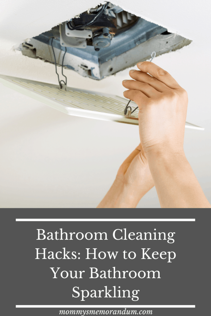 One bathroom cleaning chore that is often overlooked is cleaning the exhaust fan.