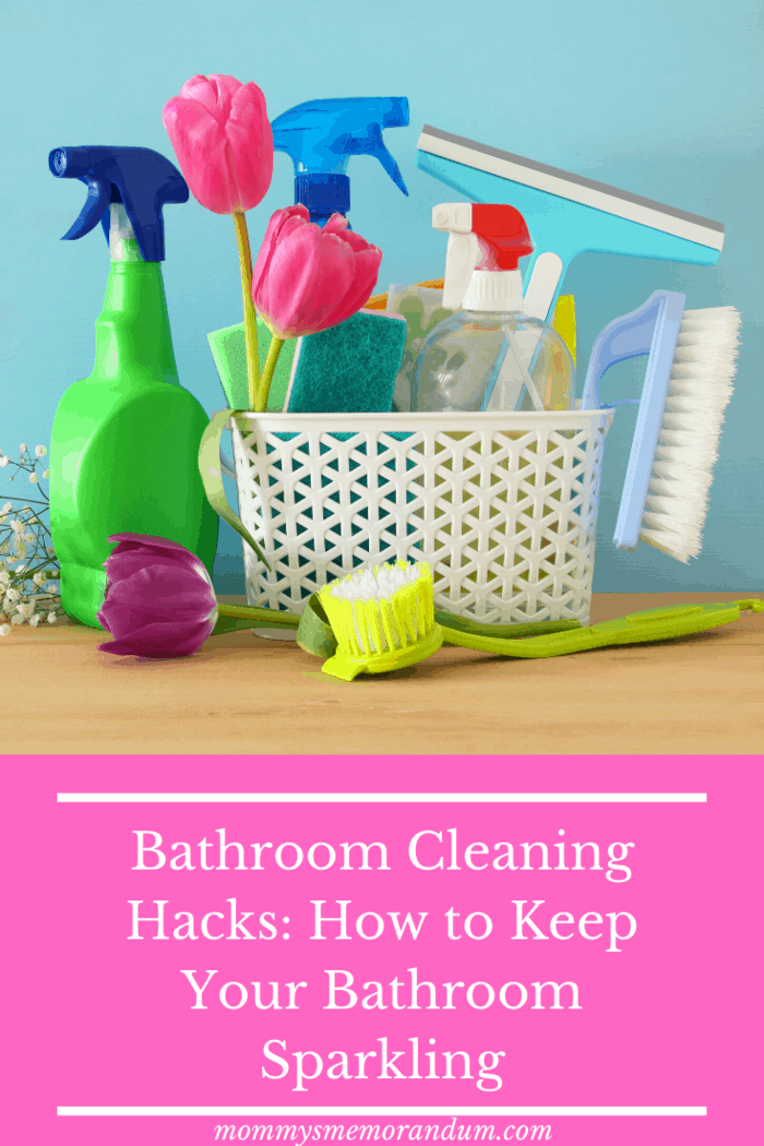 To make bathroom cleaning even easier, keep a supply of cleaning products under your bathroom sink.