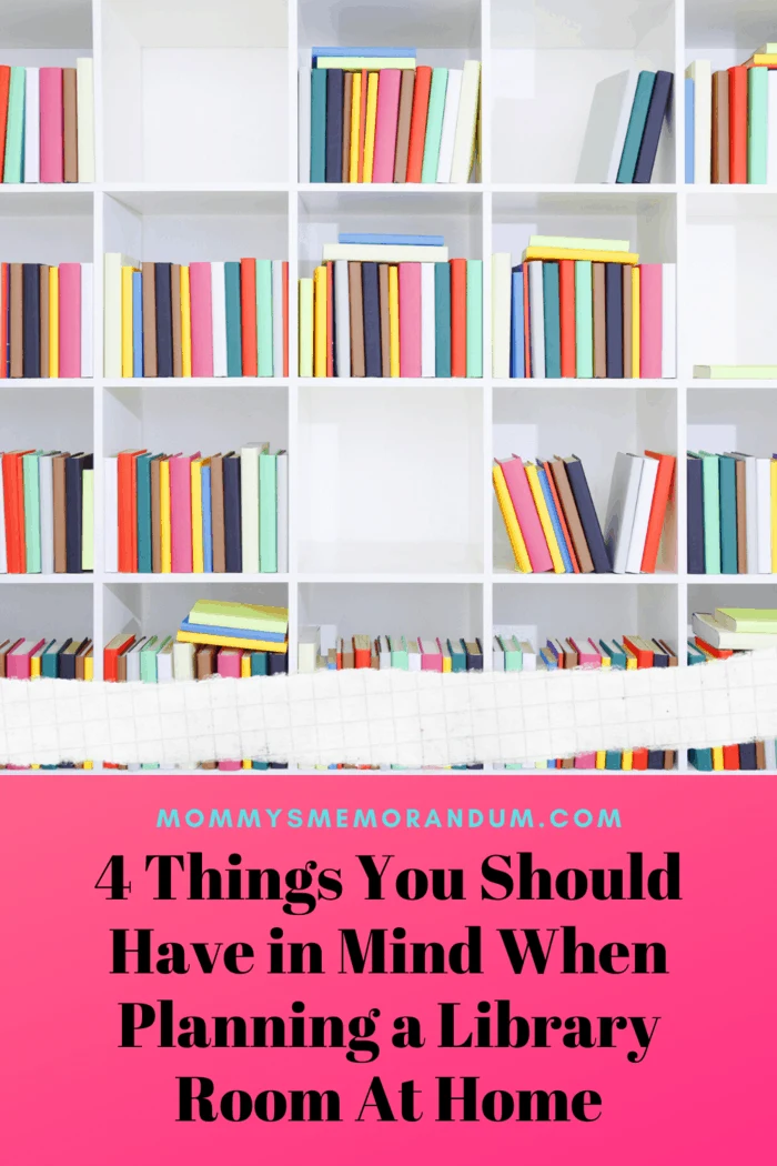 shelves with colorful books