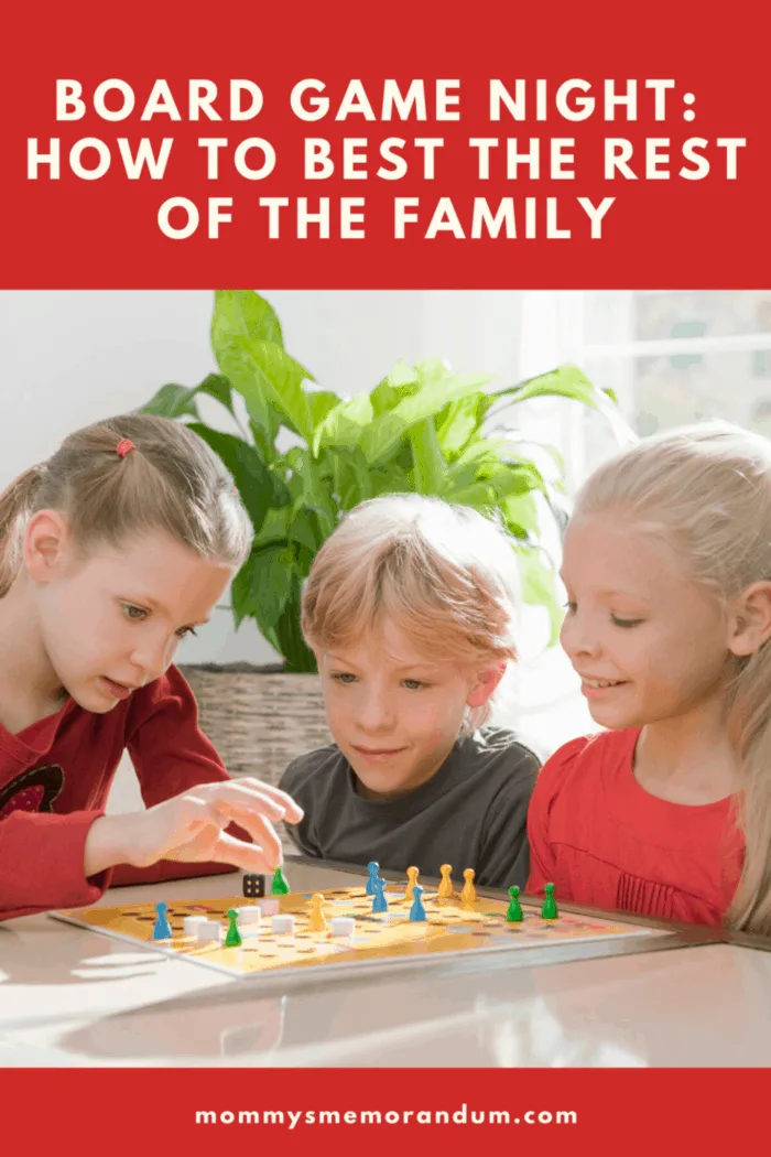 children playing board game