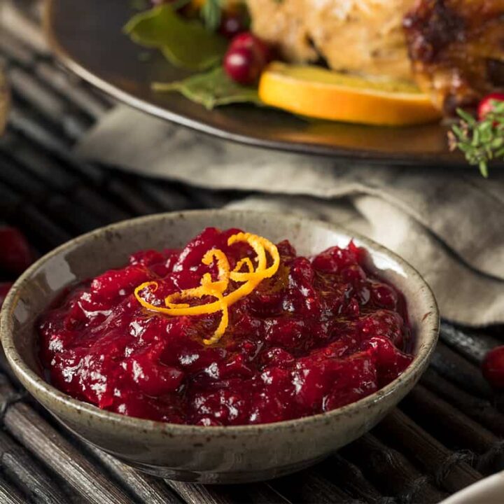 This Instant Pot Cranberry sauce brightens up a holiday plate, but it can also be used like jam on toast, to top a Cheesecake or other dessert, or as an add-in for homemade Yogurt.