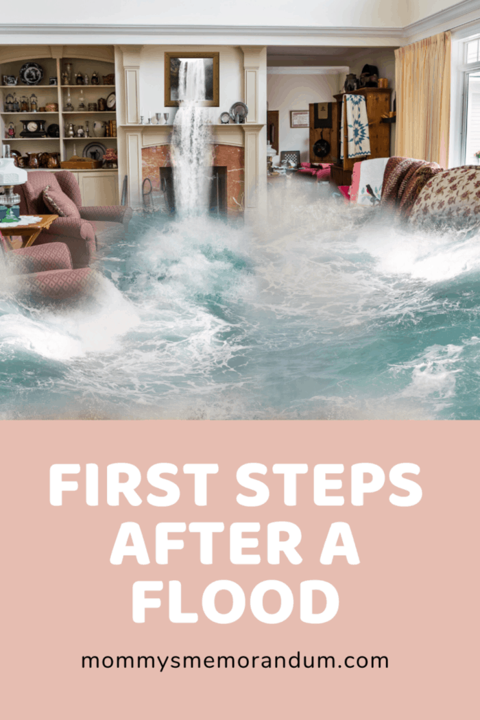 living room with waves of water