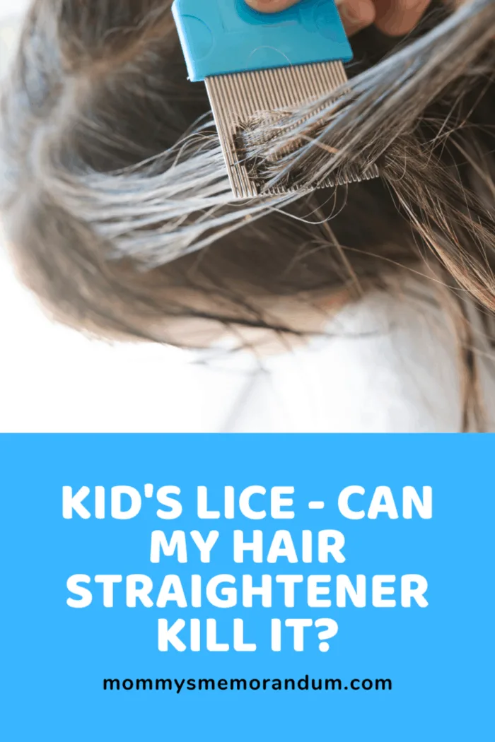 hair with lice being combed with nit comb