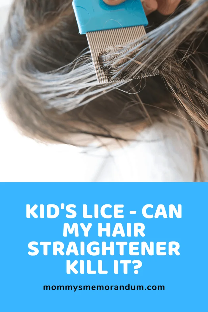 hair with lice being combed with nit comb