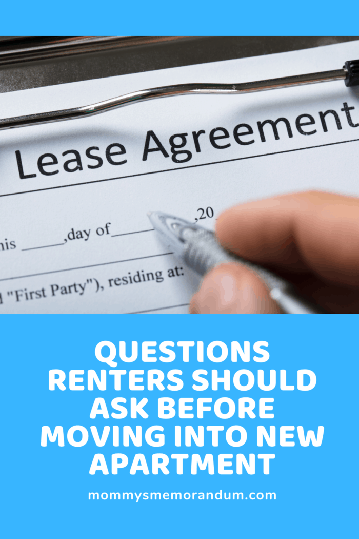 lease agreement being signed after renters questions were asked