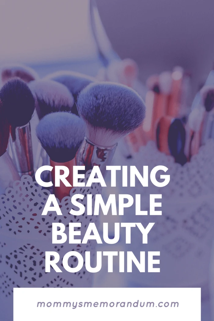 beauty brushes in container