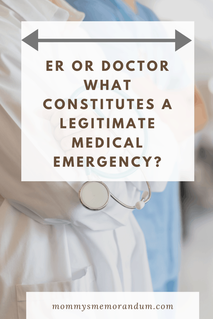 You don't have to suffer too long: the ER can help you out, even if it's not 100% necessary.