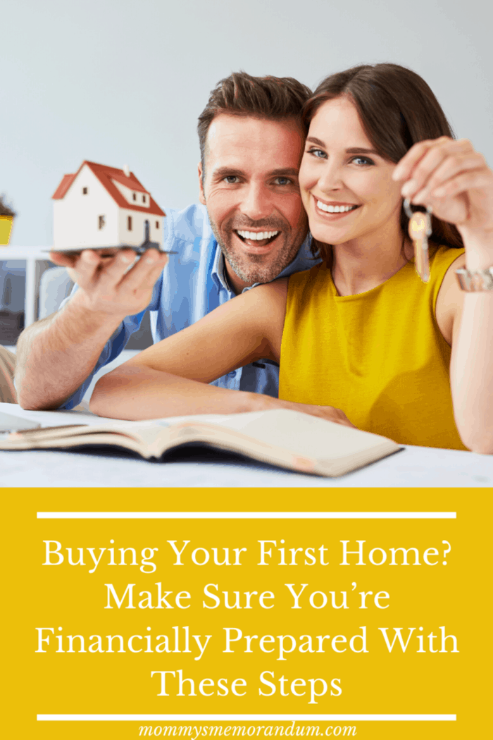 man and woman buying first home