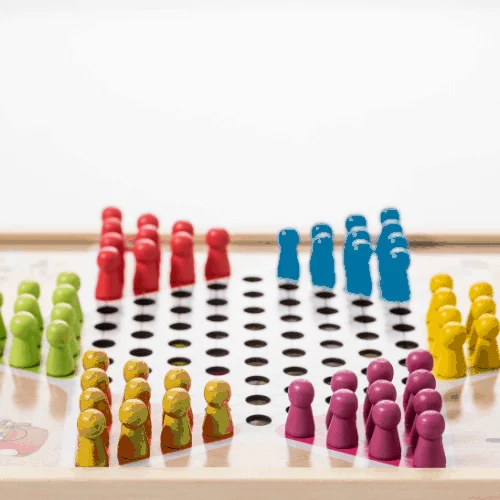 Chinese checkers family game night