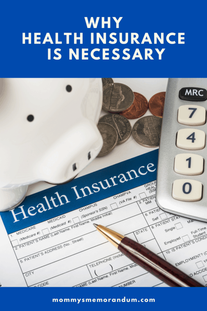 health insurance paper work with piggy bank and calculator