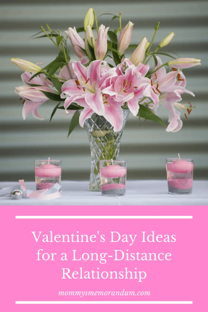 bouquet of pink lilies with matching tea light candles