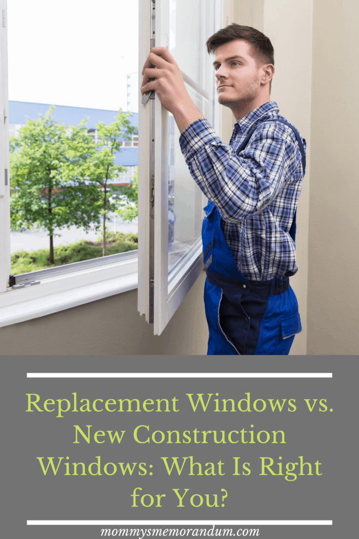 man replacing window