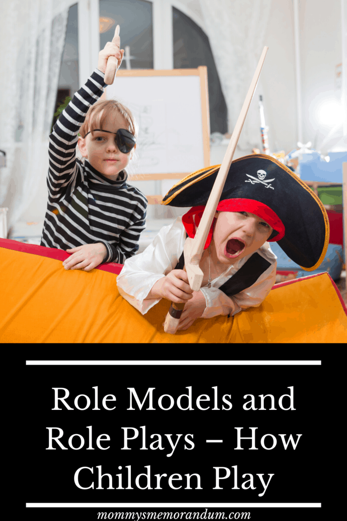 children role playing as pirates