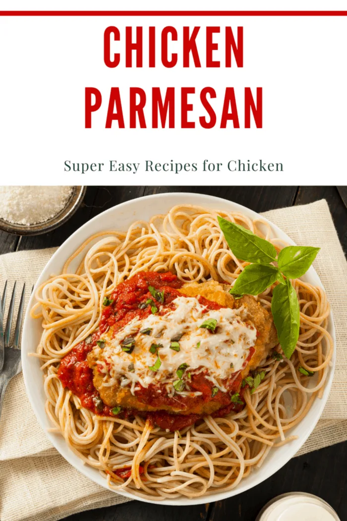 The easy chicken parmesan is not only a simple chicken recipe, but it's also great tasting too.