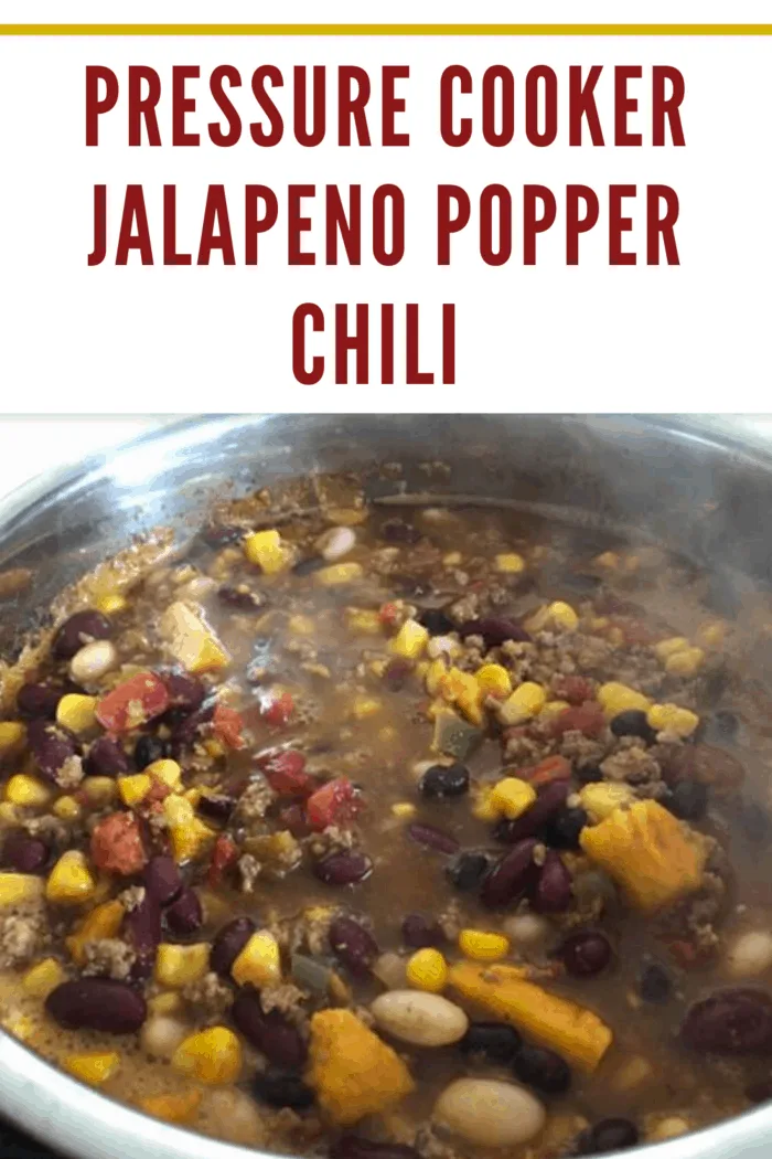 pressure cooker jalapeno popper chili.