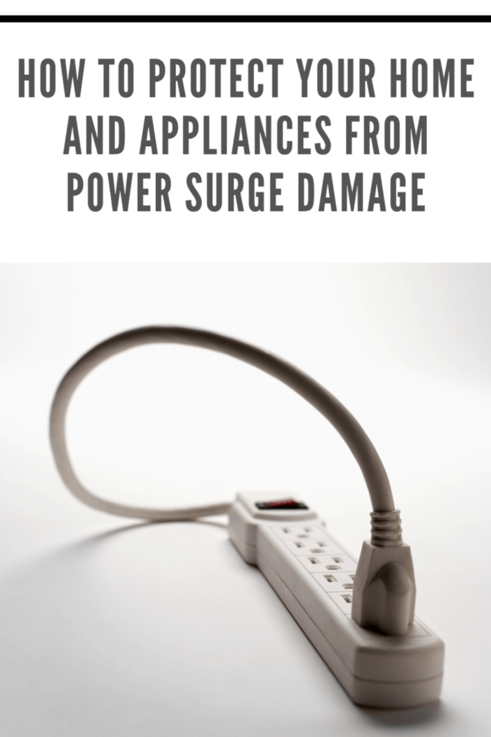 This will stop power surges from doing damage to any of your home's electronics and appliances.
