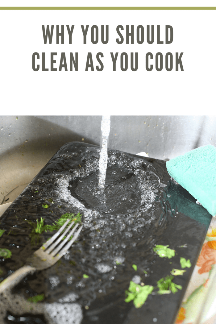 clean up as you cook in your kitchen