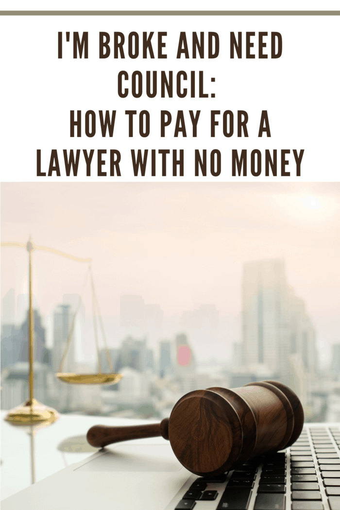 how to pay for a lawyer with no money