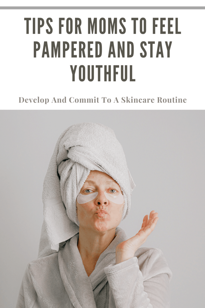 mom youthful and pampered with skincare